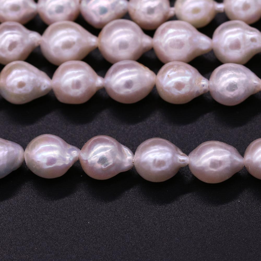 1String, Natural Freshwater Pearls, 8-9mm Round Tail Shape Pearl Beads for Jewelry Making DIY Crafts, Wedding Gifts for Women, 36cm