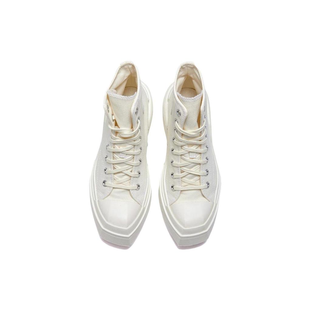 Converse Chuck 70 De Luxe Wedge Egret Women Sneakers Cream Black White A06479C