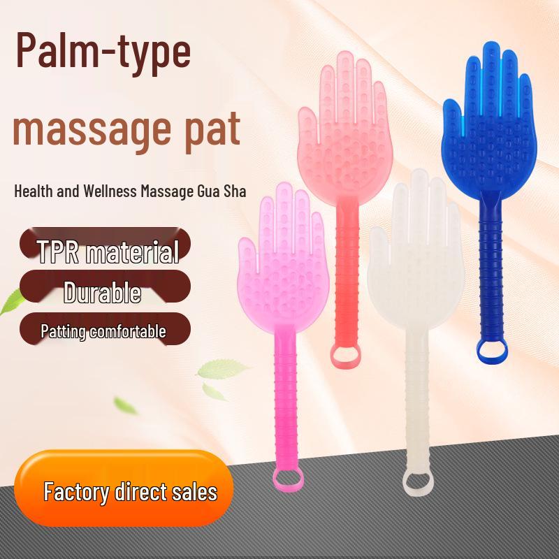 Silicone Meridian Massage Hammer and Gua Sha Palm Wellness Gift 1
