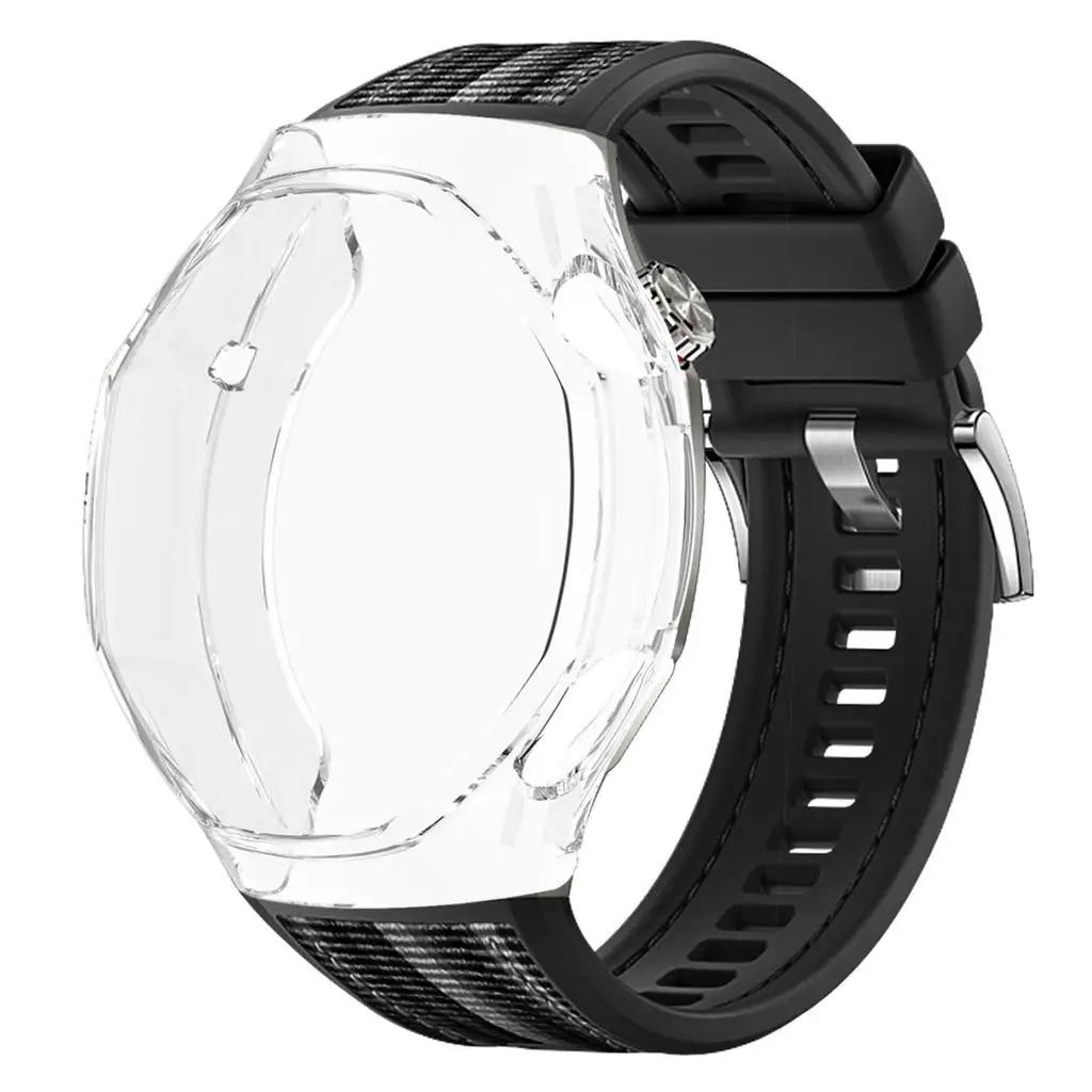 TPU Soft Case+Silicone Sport Woven Bracelet Band With TPU Protector Bumper Shell Cover For Huawei GT6 Pro 46mm