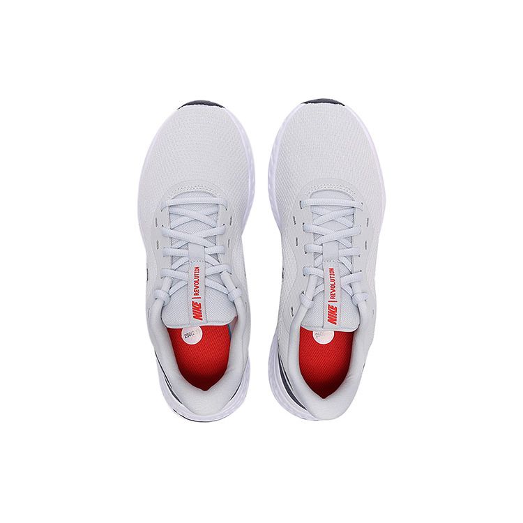 Nike Revolution 5 Running Shoes Grey Blue Red White Men BQ3204-018