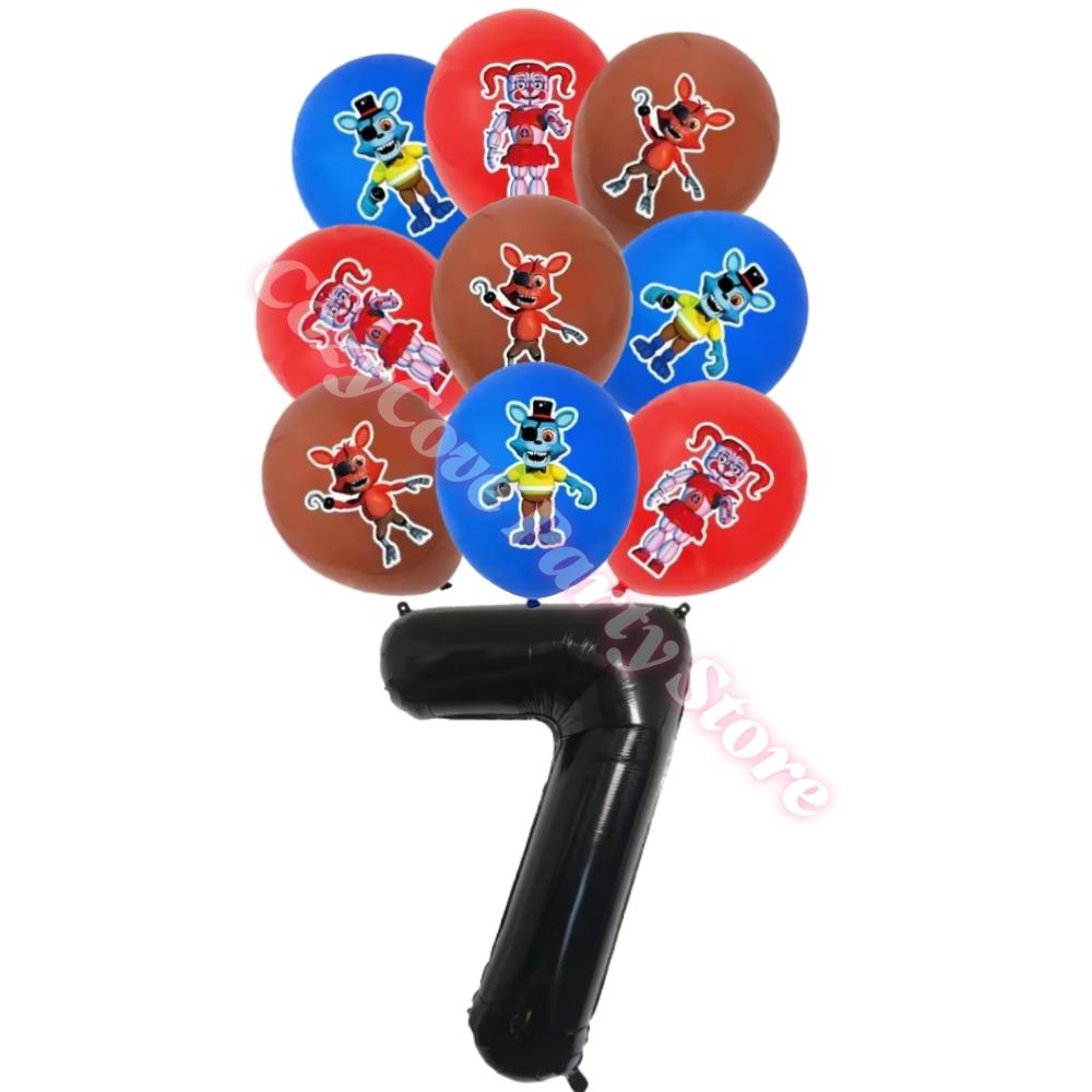 Neltoned Birthday Party Decoration Cups Plates Cake Topper Balloons For Kids Party Favors Freddyed Bear Gifts By Fnafs
