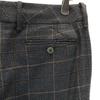 INCOTEX Made In Japan Wool Check Straight Pants 42 Gray Women Used