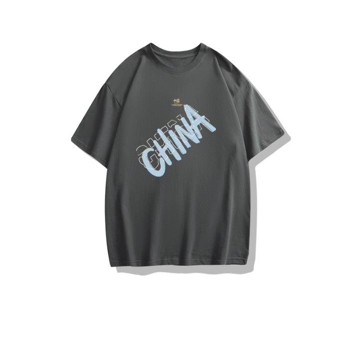 

Meichao T-shirt women s short-sleeved large-size student lazy style top ins trendy loose pure cotton thin summer wear versatile half-sleeves 5XL темно-сірий