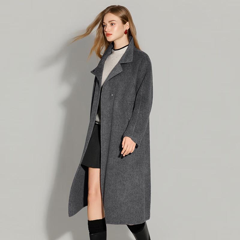 Women's Yak Cashmere Wool Blend Double-Faced Coat