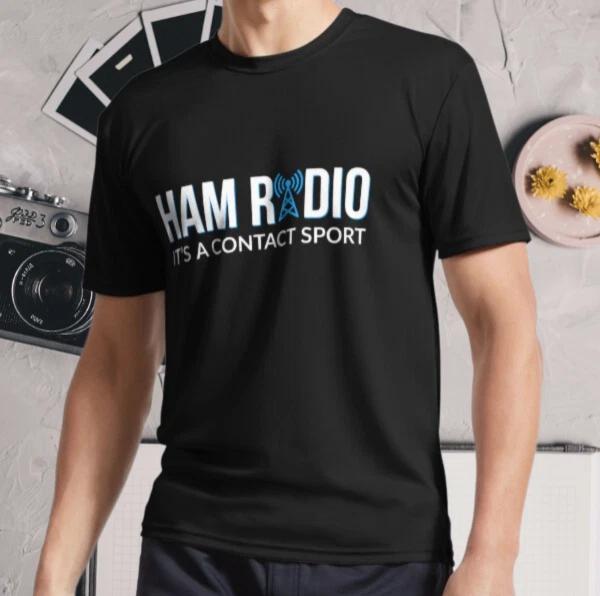 New Shirt Ham Radio Contact Sport Antenna Active Logo T-Shirt Funny Size S - 5XL 2XL