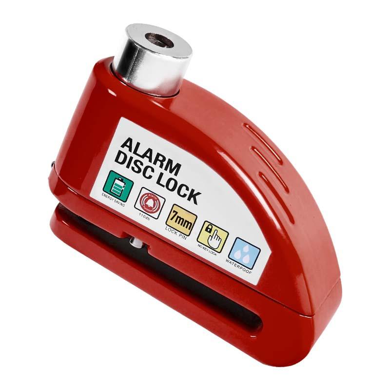 

Велосипедная сигнализация дисковый тормоз электрический замок велосипедный противоугонный замок на колеса водонепроницаемый 110 дБ с кабелем-напоминанием ключи для мотороллера фиолетовый