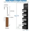 Wall-Mountable Hanging Storage Bag with Mesh Pockets for Dorms and Homes