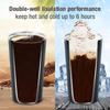 Thermo Cafe Coffee Mug Car Thermos Mug 380ML Travel Thermo Cup for Tea Water Coffee Double Stainless Steel
