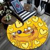 CatDog Round Area Rug,Carpet Rug for Living Room Bedroom Sofa Playroom Decor,Non-slip Floor Mat