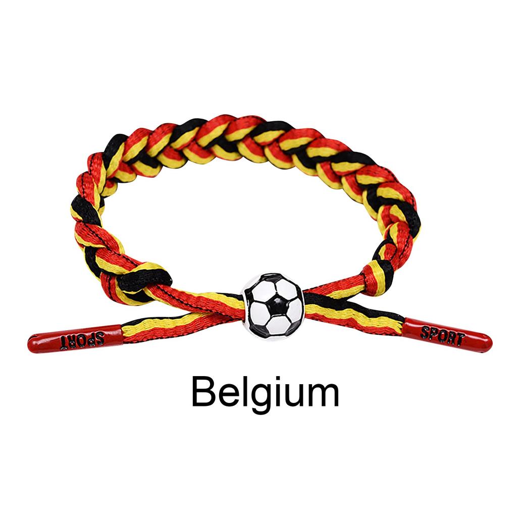 Football Team Fan Support Identification Woven Bracelet
