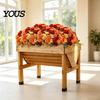 Reusable Floral Decorations for Indoor Artificial Mums Flowers Outdoor, UV Resistant Fake Fall Chrysanthemums Fade Office Marigold Plant, Autumn