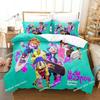3D Ninjala Cartoon Game Bedding Set Print Single Comforter Quilt Bed Cover Duvet Cover Pillow Case 3 Pieces Sets Kids Adult Size