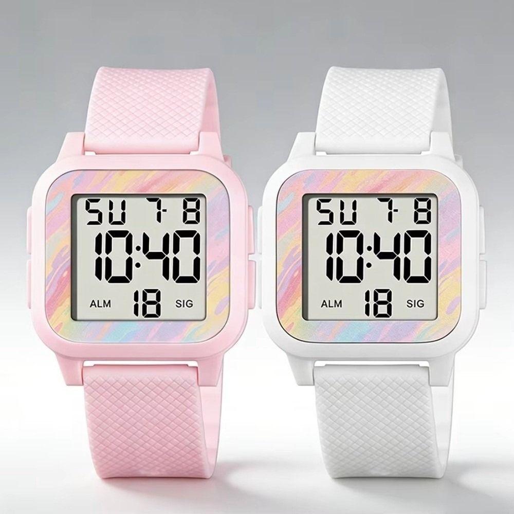 Alarm Clock Student Wrist Watch Luminous Digital Electronic Wristwatch  for Boys Girls