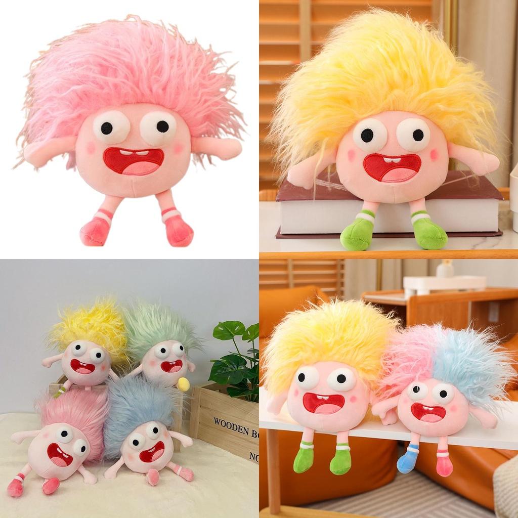 Funny Plush Toy With Big Eyes And Fluffy Hair Perfect For Diy Ugly Dolls In Stock