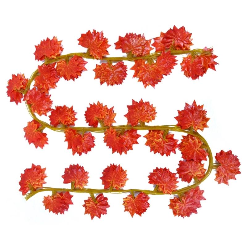 Silk Artificial Ivy Rattan Leaf Garland Plant Vine Home Wedding Bathroom Decoration Garden Festival Party Decor