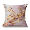Pink Islamic Eid Mubarak Ramadan Arabic Decoration Cotton Linen Sofa Throw Pillow Case Moslem Muslim Art Car Cushion Cover Case