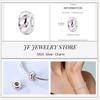 copper Charm Compatible With Bracelets Do It Yourself Jewellery Making Pink Zircon Authentic Red Blue Charm Bead Charms Ideal For Women Wedding Birthd