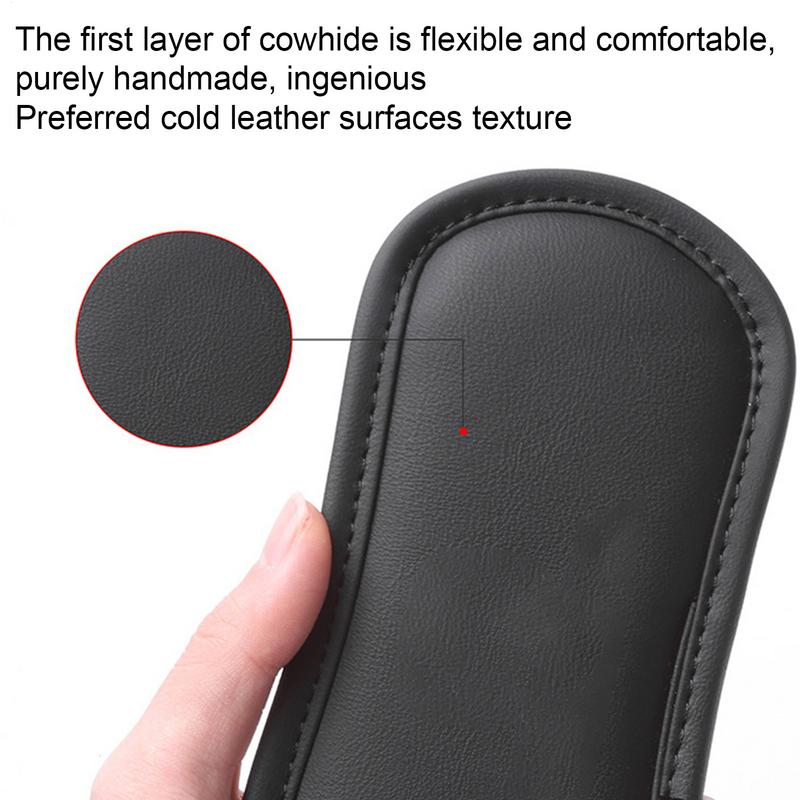 Car Suede Leather Knee Pad Inside Knee Cushion Comfortable Elastic Cushion Thigh Support Anti-collision Pad Interior Accessories