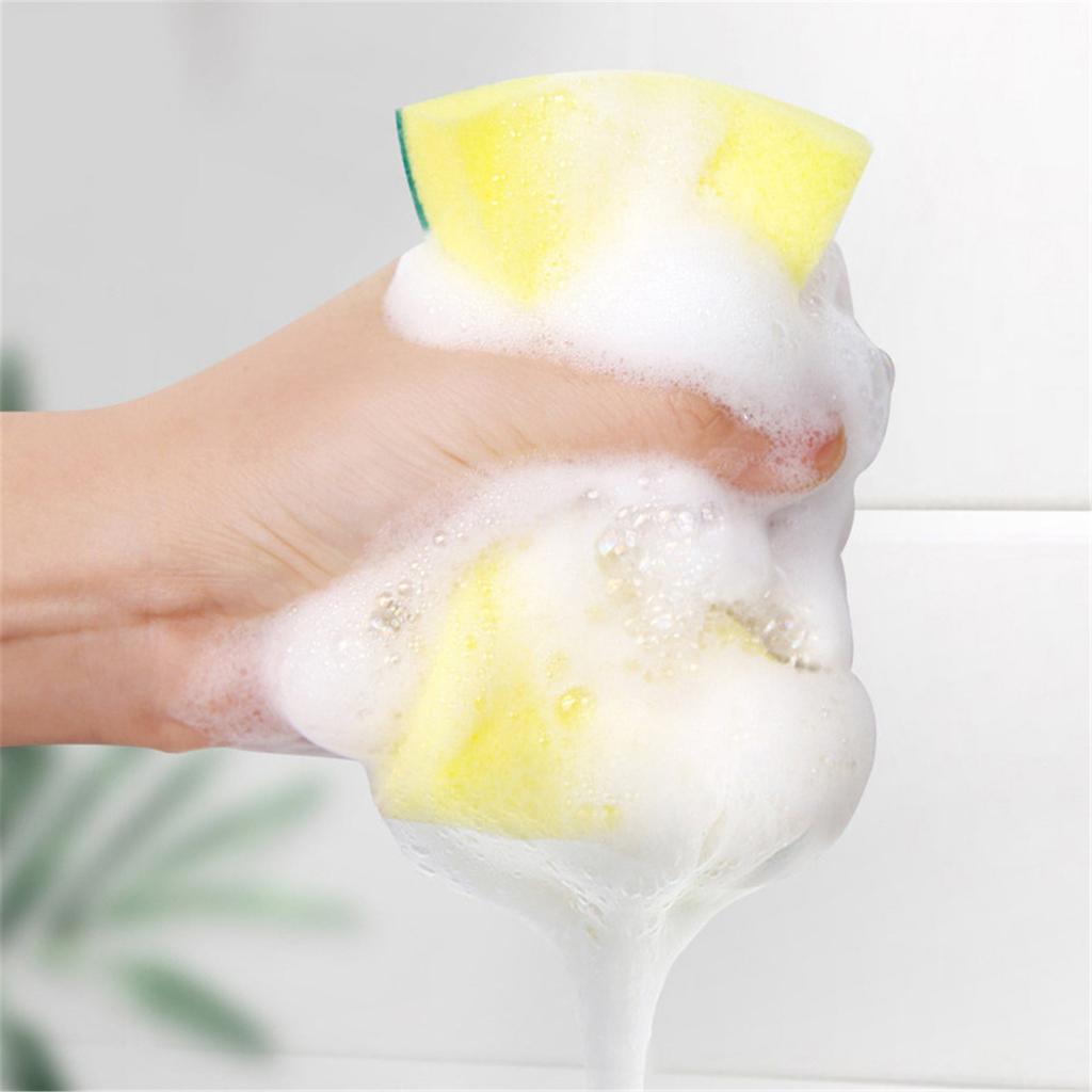 20Pcs Magic Cleaning Sponges Double-Sided Reusable Sponge Wipes Pan Pot Dishwashing Scouring Brush Kitchen Cleaning Tools