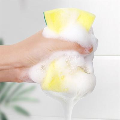20Pcs Magic Cleaning Sponges Double-Sided Reusable Sponge Wipes Pan Pot Dishwashing Scouring Brush Kitchen Cleaning Tools