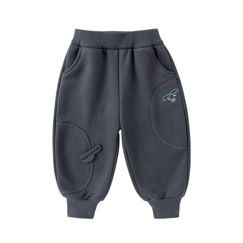 Dudu Home Children's Winter Fleece-Lined Casual Pants