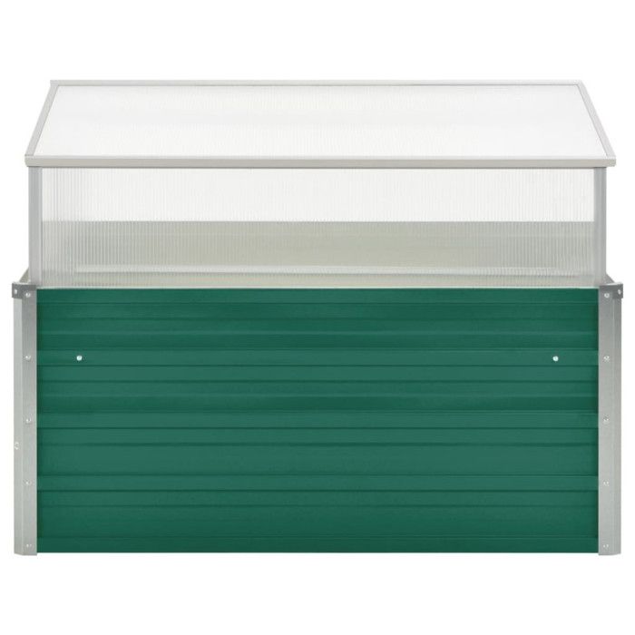 Serre - vidaXL - 100x100x77 cm - Acier galvanisé - Aluminium - Polycarbonate