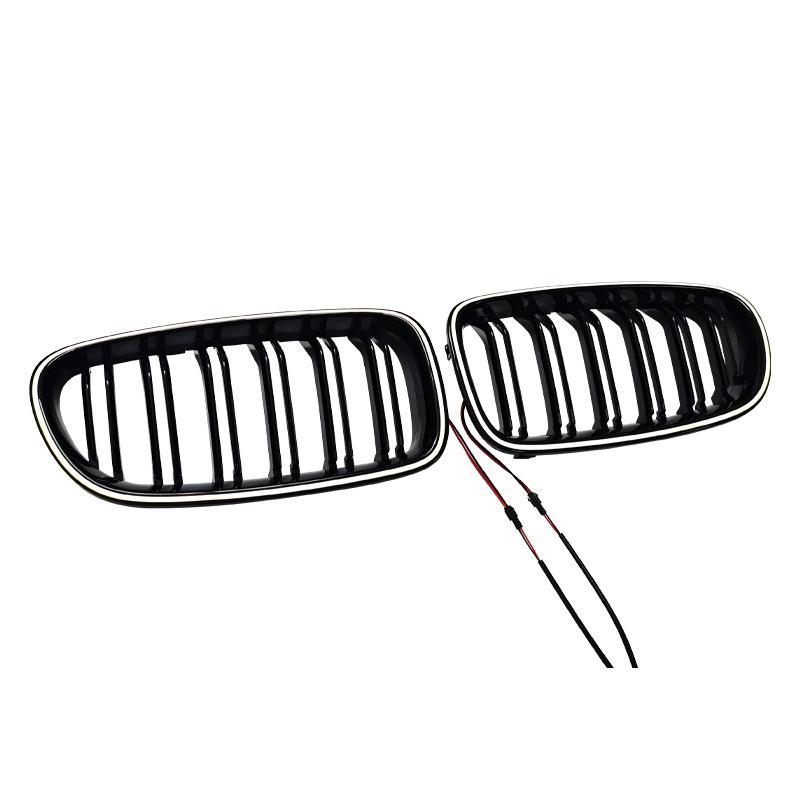 

For BMW 5 Series F10 2011-16 LED Front Grille Dual Line Shooting Star Pattern Direct Fit Exterior Styling Body Kit Upgrade Parts