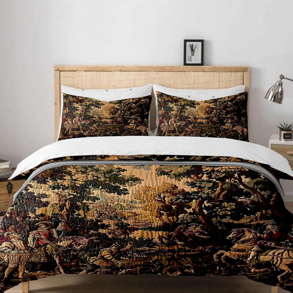 Flemish Verdure Renaissance Duvet Cover Set King Queen Double Full Twin Single Size Boys Bed Linen Set