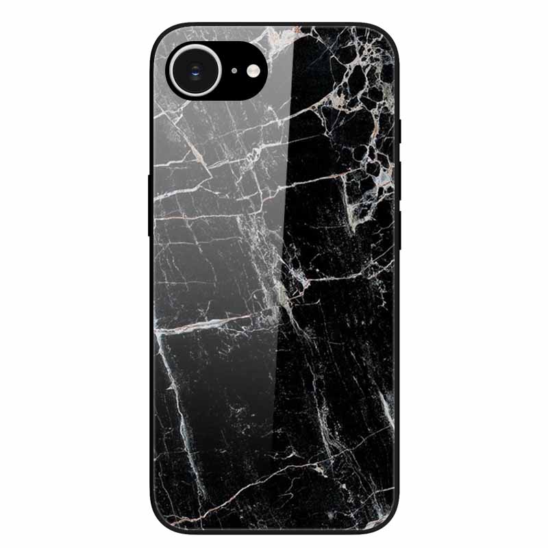 Tempered Glass Phone Cases For iPhone 16e 2025 Case Silicon Bumper Hard PC Back Cover Shell for iPhone SE (2025) / for iPhone16e