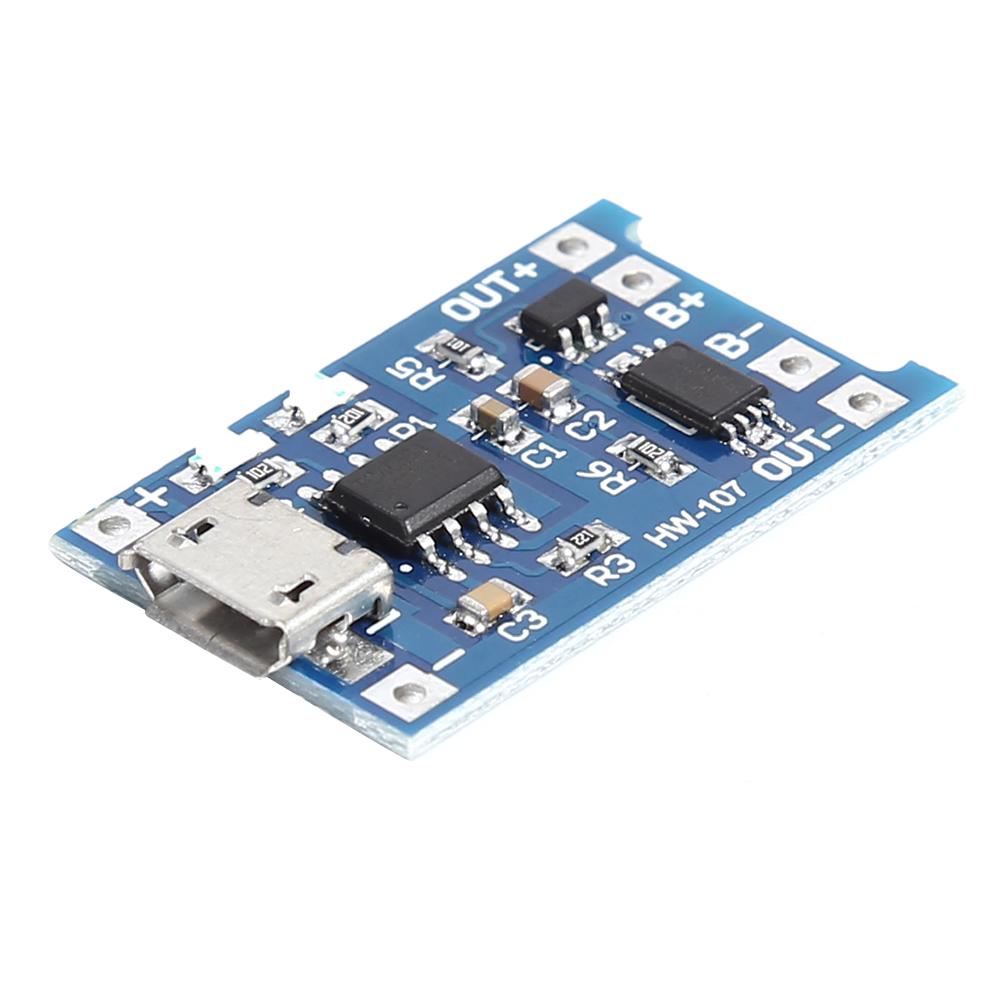 5/10PCS Type-C/Micro USB 5V 1A 18650 Lithium Battery Charger Module Charging Board with Protection Dual Functions