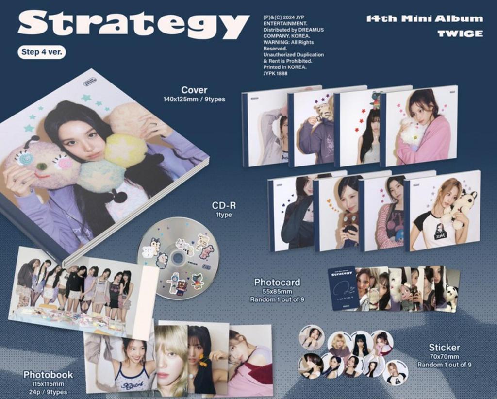 TWICE STRATEGY 14th Mini Album Step 4 NAYEON Ver. KPOP Album Photobook Photocard Collectible CD