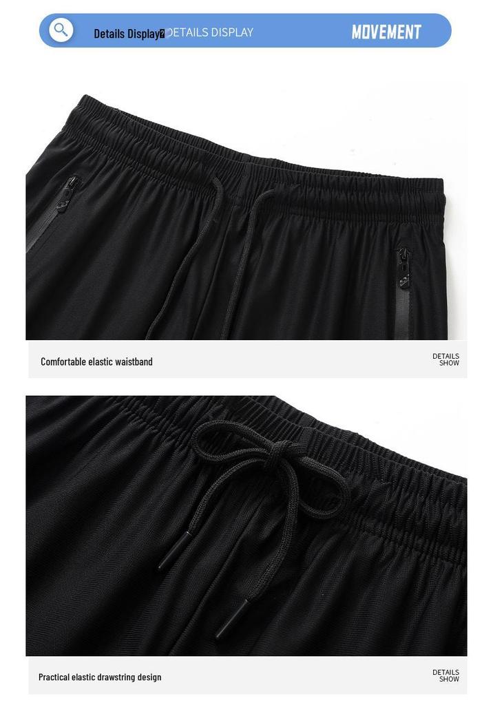 FICAKLON Men's Quick-Dry Breathable Ice Silk Shorts