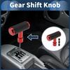 Hihaha Car Shift Knob Universal for Gear Shifter with 1 Set 105.5mm Manual/Automatic Vehicles, Red, 8&12&10mm Adapters,