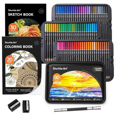 Shuttle Art Colored Pencil Set for Adult Coloring and Includes a Pencil Ideal for and Convenient Storage In a Perfect for and A Great Gift for