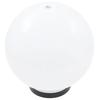 vidaXL LED-Gartenleuchten 2 Stk. Kugelförmig 25 cm PMMA