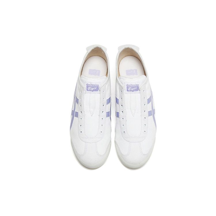 ONITSUKA TIGER Mexico 66 Canvas Trendy Comfortable Shock Absorbing Durable Low Top Casual Shoes Unisex Sneaker White Purple 1183B772-101