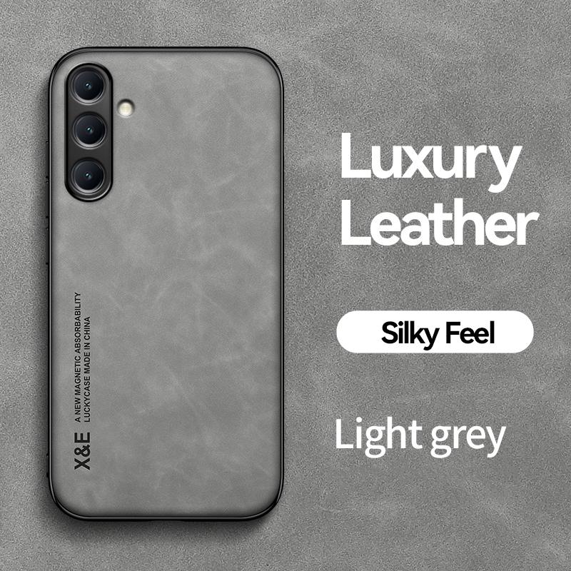 Luxury Leather Phone Case For Samsung Galaxy A57 A37 A56 A36 A16 A55 A54 A53 A07 A17 More Silky Feel Soft Cover For Car Holder