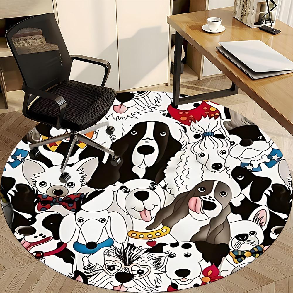 1pc Dogs, Pet Chair Carpet for Office Non Slip, Lightweight, Machine Washable Rug for Office Holiday Decor