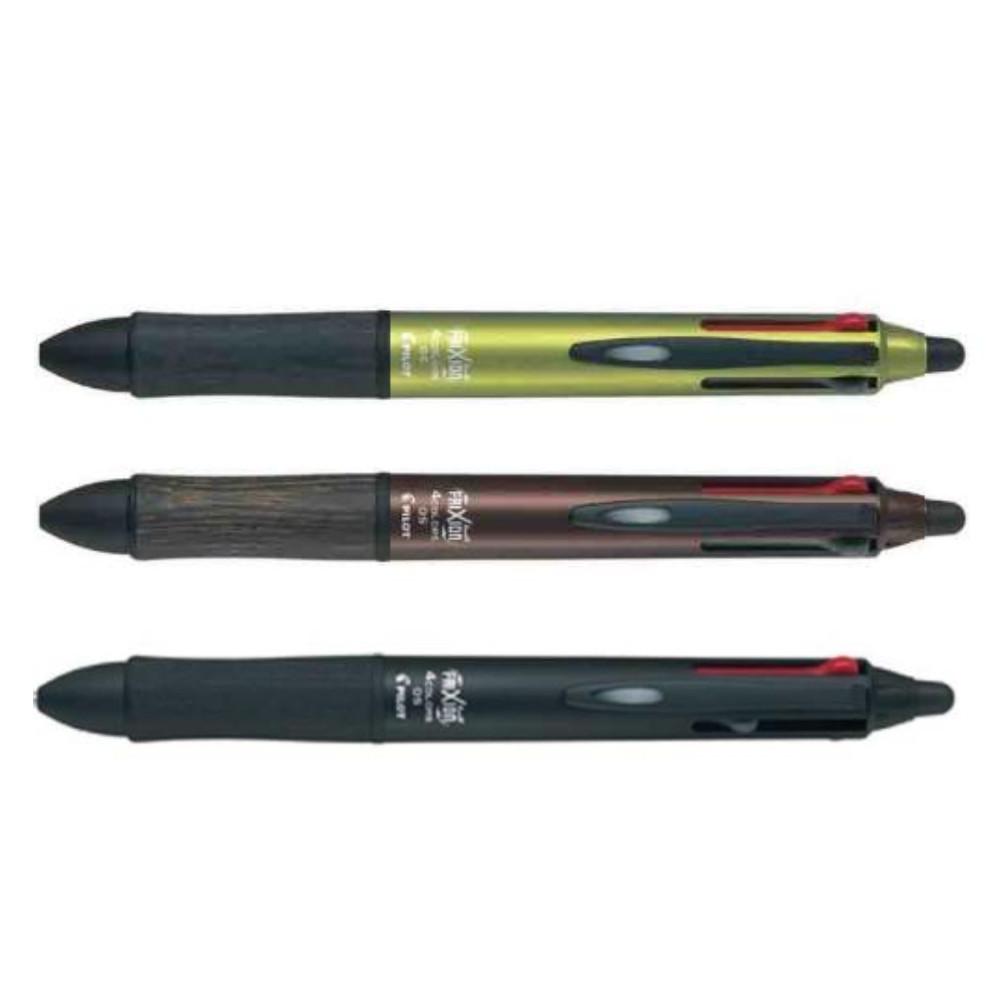 Japan PILOT FriXion Ball 4 Wood 0.5mm Erasable 4-color ballpoint pen 1 piece