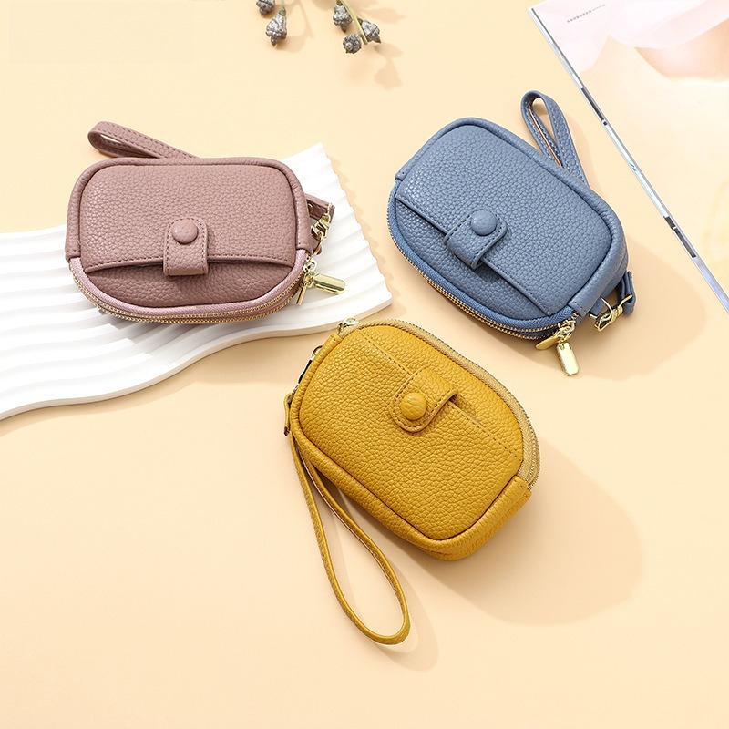 1pc New Mini Wallet for Women Large Capacity Double Zipper Storage Bag Multi Functional Small Wallet