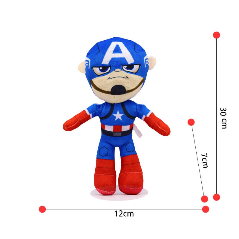 30cm Marvel Spiderman Plush Toy Soft Stuffed Cartoon Stuffeds Dolls Large Plushs Boy Cloth Dolls Pillow Kids Christmas Gift
