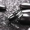 Fashion Copper Color Stainless Steel Rings for Men Black Carbon Fiber Ring Wedding Jewelry Christmas Gift Accessories