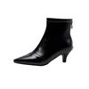 Simple mid-heel ankle socks boots skinny boots Martin boots European and American knight boots