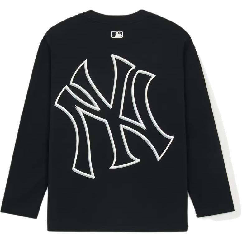 New MLB New York Yankees Mega Logo T Shirt Unisex Black 3ATSB0544-50BKS