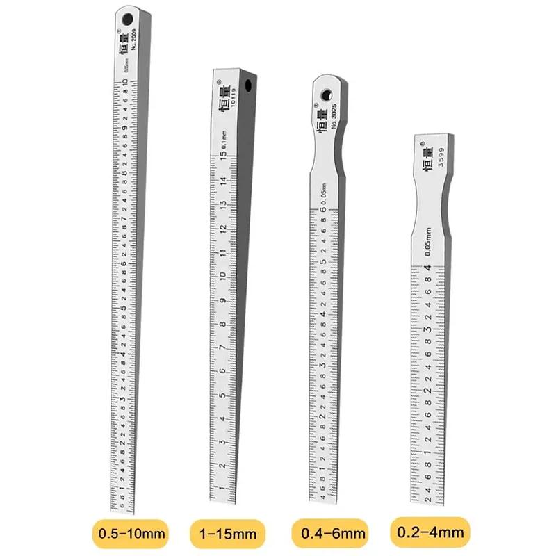 Hengliang Flatness Detection Plug Gauge Gap Detection Ruler Oblique Gap Ruler Wedge Plug Gauge Stainless Steel Vernier Calipers