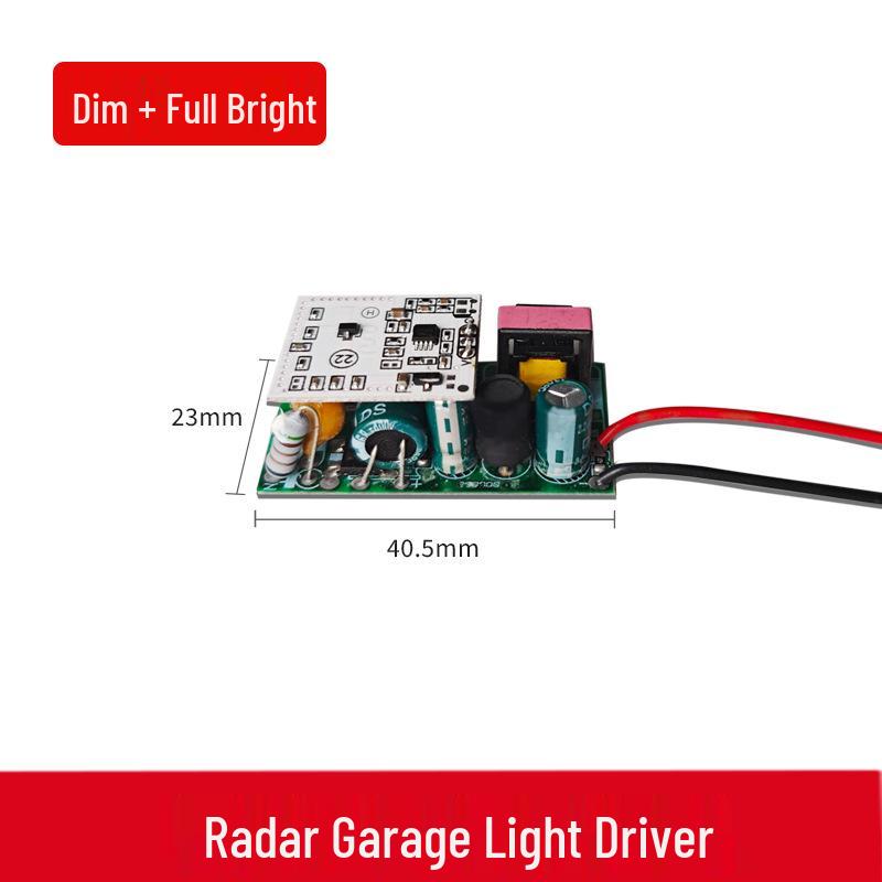 Slightly Bright Fully Bright Radar Sensor Garage Light with Human Body Induction and Constant Current Power Supply Ceiling Panel