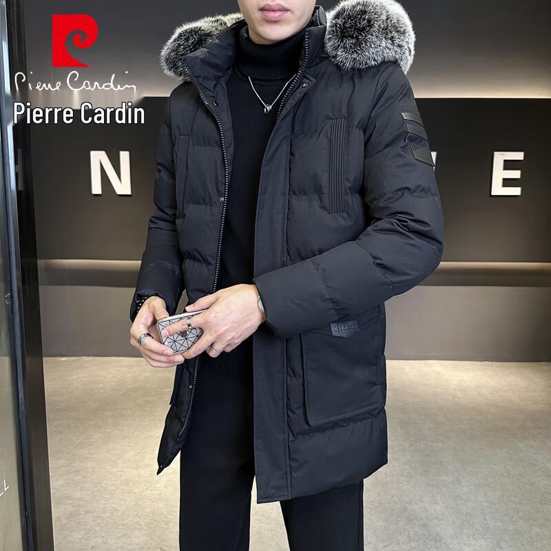 

Мужская зимняя куртка Pierre Cardin больших размеров с отстегивающимся меховым воротником и капюшоном XL