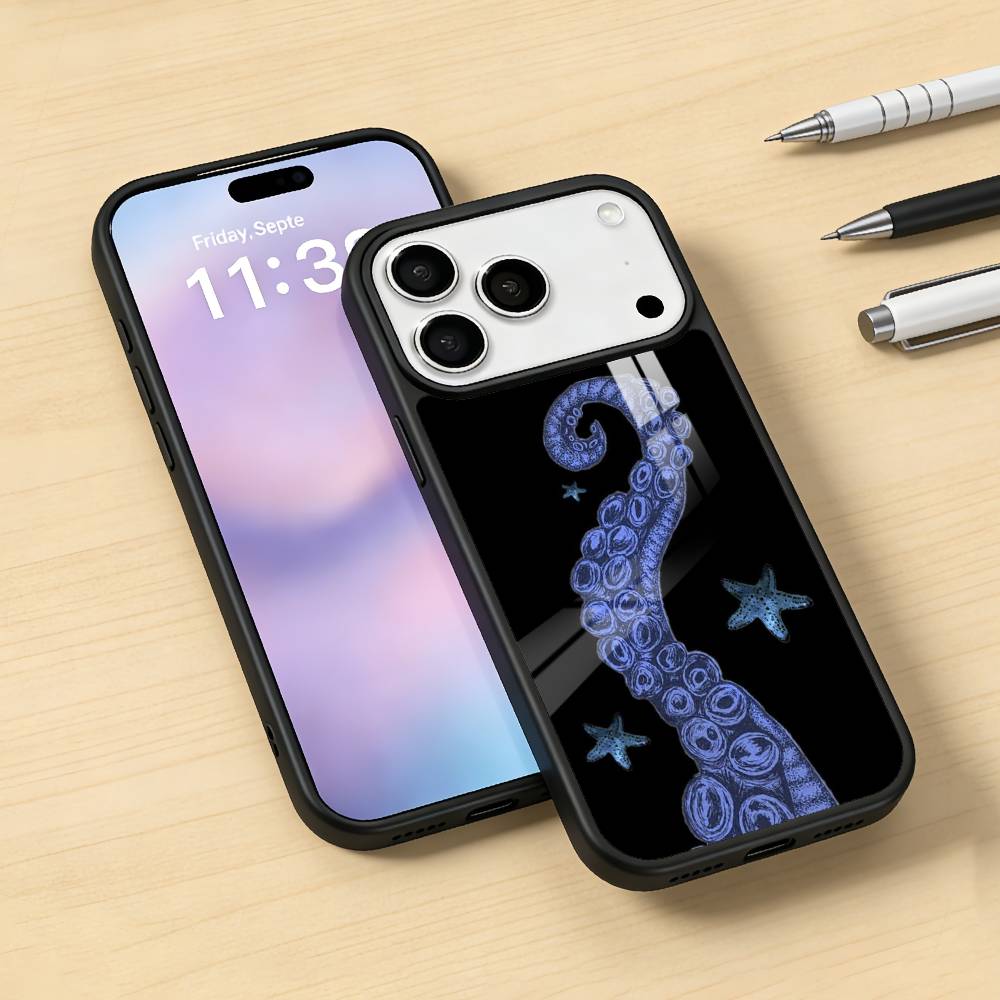 O-Octopus S-Sea Animals O-Ocean Phone Case For iPhone 17,16,15,14,13,12,Pro,Max For Magsafe Magnetic Wireless Charging