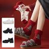 Red Socks, Winter Thick Fleece Socks, Warm and Cold-proof Snow Socks, Cartoon Cute Fleece Socks